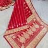 Red banarasi silk saree