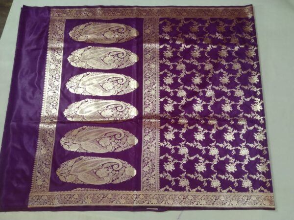 Buy banarasi shorten silk saree luxury at sale prices - Image 3