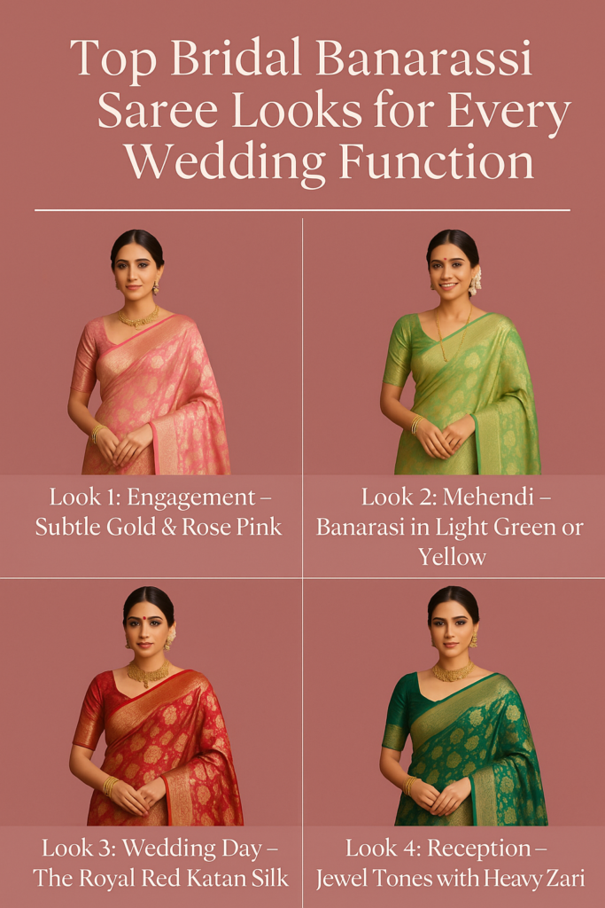 bridal banarasi saree